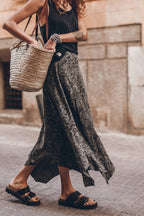 THE PRINTED GREEN CHILL SKIRT