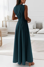 Tie Waist Wrap Maxi Dress